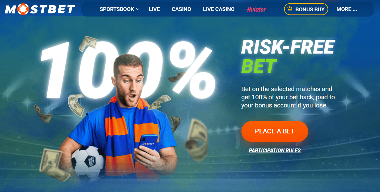 Risk-free betting Mostbet